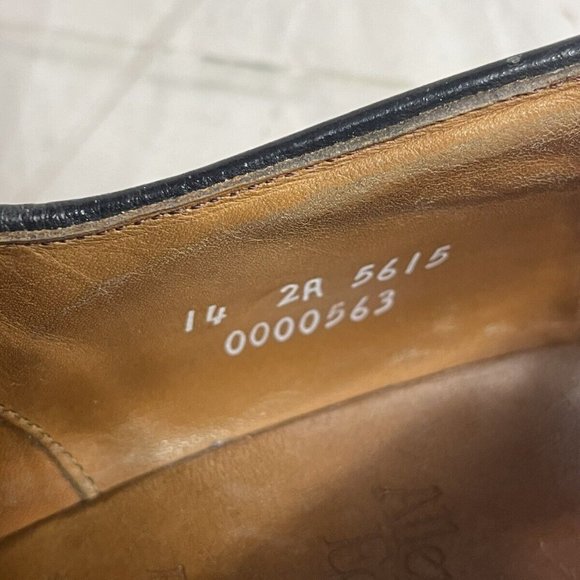 Allen Edmonds Park Avenue 5615 Cap Toe Oxfords Black Dress Shoes Sz 14 2A - EUC main image 5